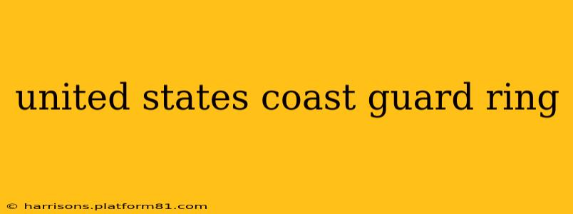 united states coast guard ring