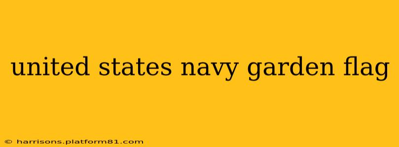 united states navy garden flag