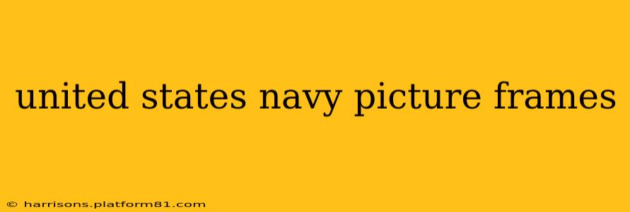 united states navy picture frames