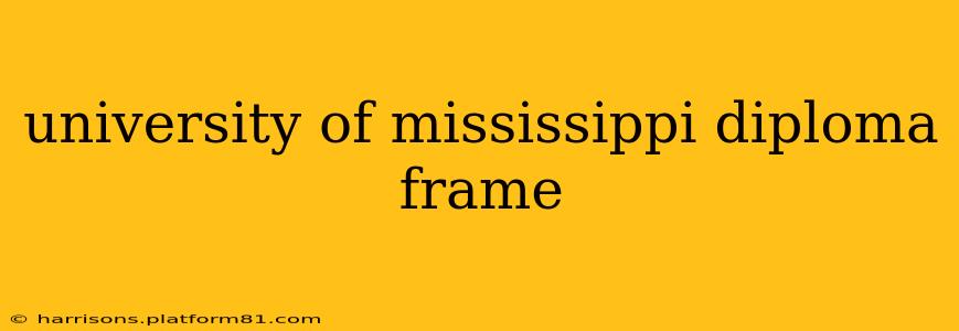 university of mississippi diploma frame