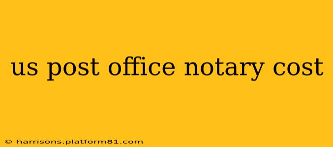us post office notary cost