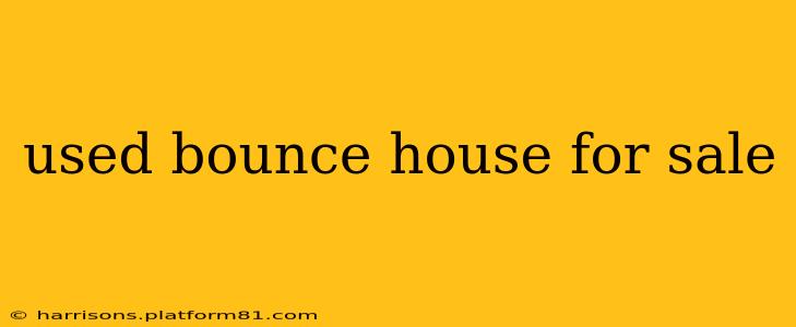 used bounce house for sale