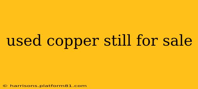 used copper still for sale