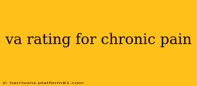 va rating for chronic pain