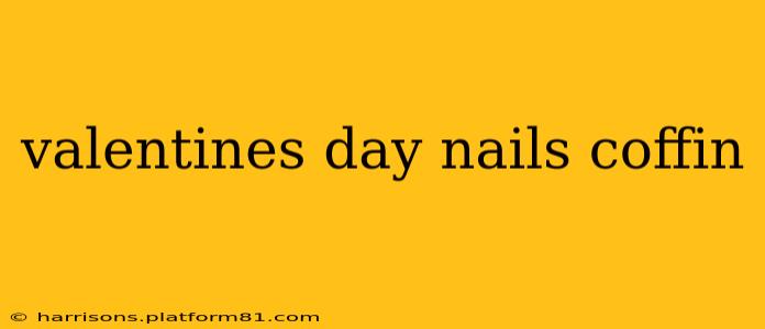 valentines day nails coffin