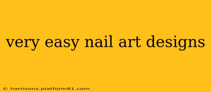 very easy nail art designs