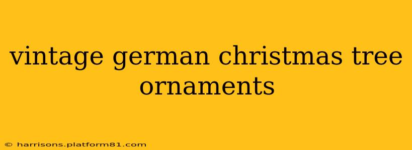 vintage german christmas tree ornaments