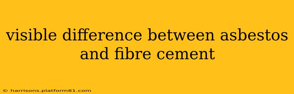 visible difference between asbestos and fibre cement