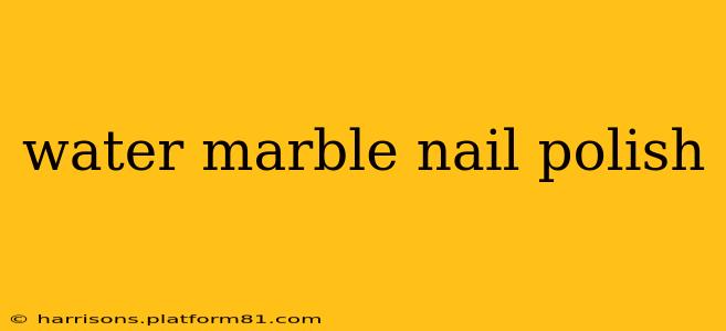 water marble nail polish
