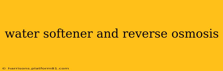 water softener and reverse osmosis