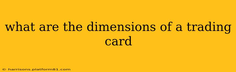 what are the dimensions of a trading card