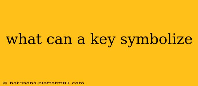 what can a key symbolize