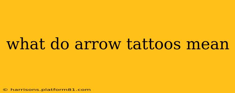 what do arrow tattoos mean