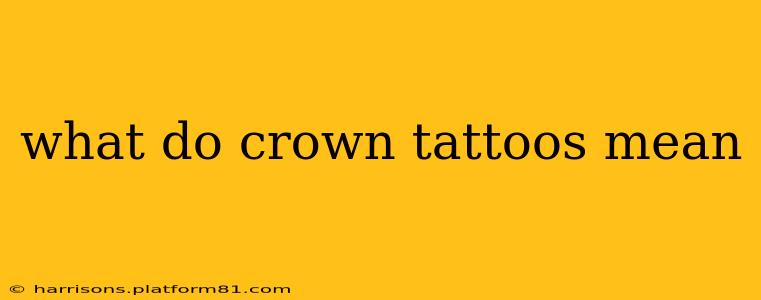 what do crown tattoos mean