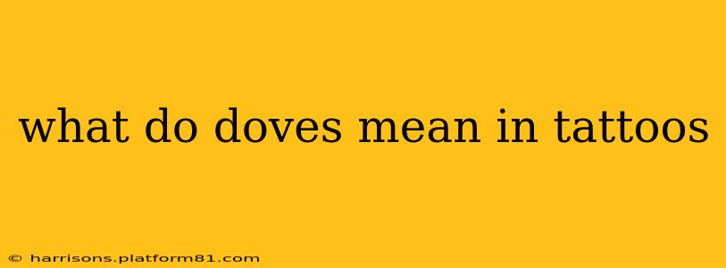 what do doves mean in tattoos