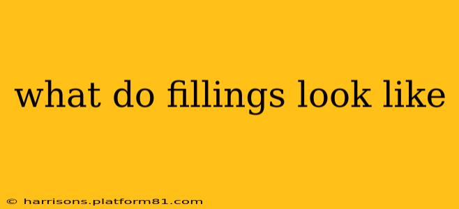 what do fillings look like