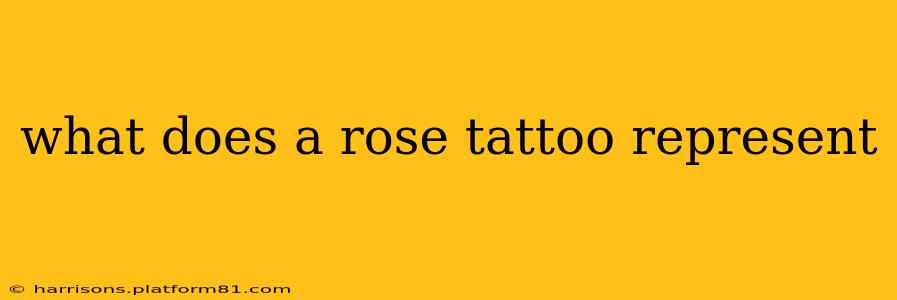 what does a rose tattoo represent