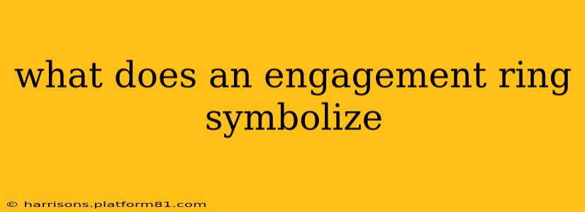 what does an engagement ring symbolize