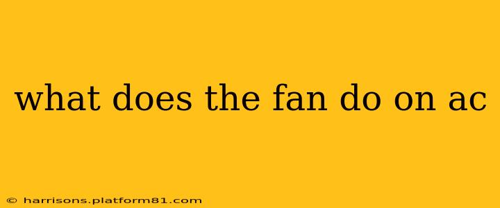 what does the fan do on ac