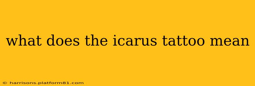 what does the icarus tattoo mean