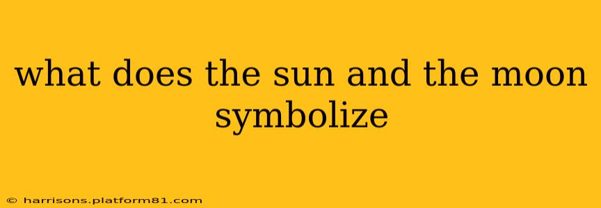 what does the sun and the moon symbolize