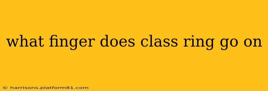 what finger does class ring go on