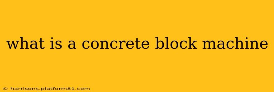 what is a concrete block machine