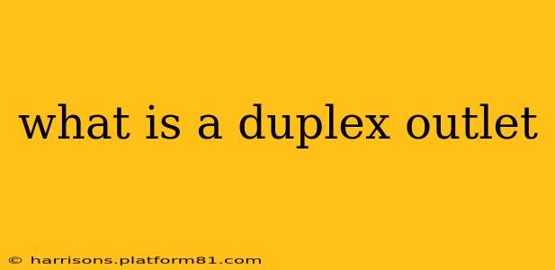 what is a duplex outlet