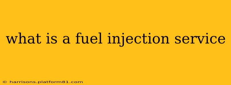 what is a fuel injection service