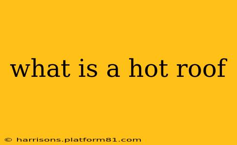 what is a hot roof
