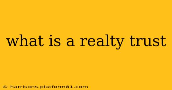 what is a realty trust