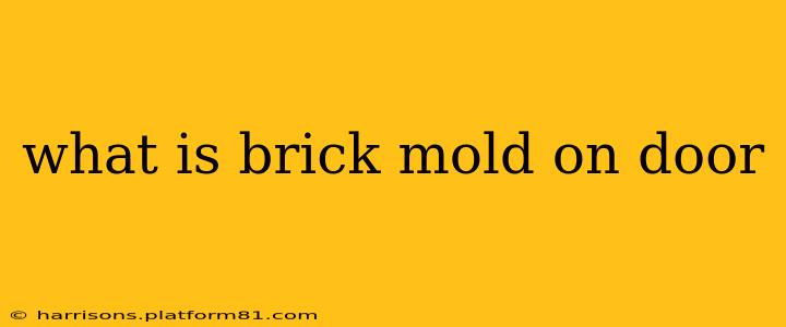 what is brick mold on door