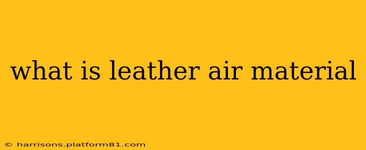 what is leather air material