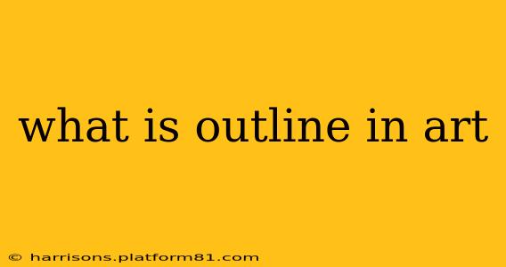 what is outline in art