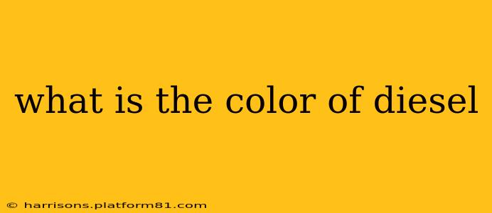 what is the color of diesel