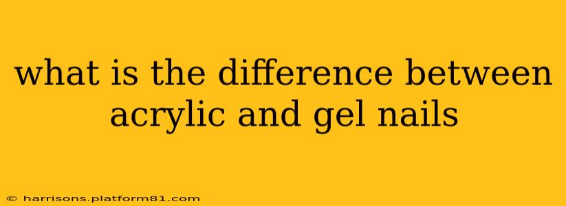 what is the difference between acrylic and gel nails