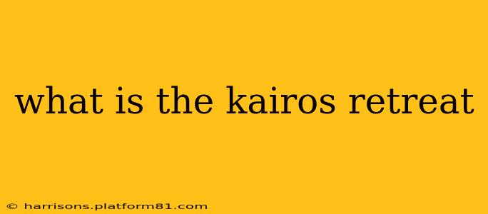 what is the kairos retreat