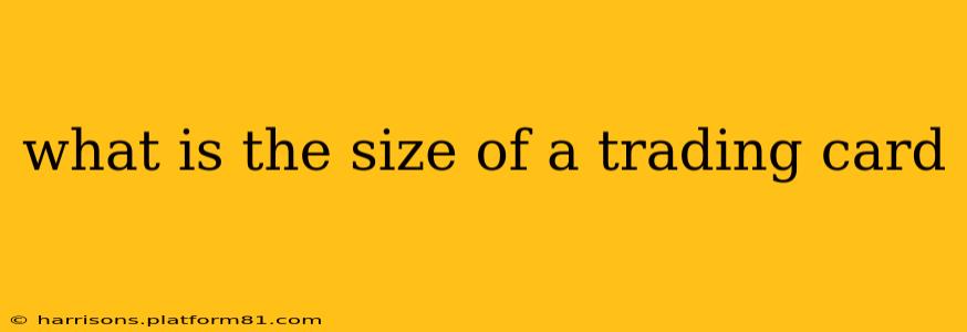 what is the size of a trading card