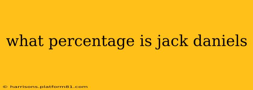 what percentage is jack daniels