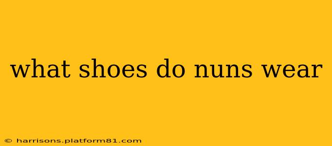 what shoes do nuns wear
