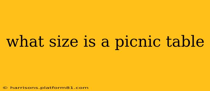 what size is a picnic table