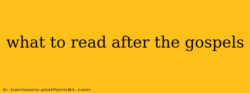 what to read after the gospels