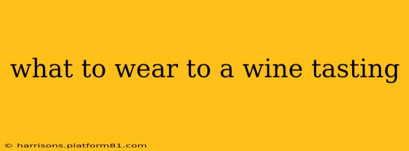 what to wear to a wine tasting