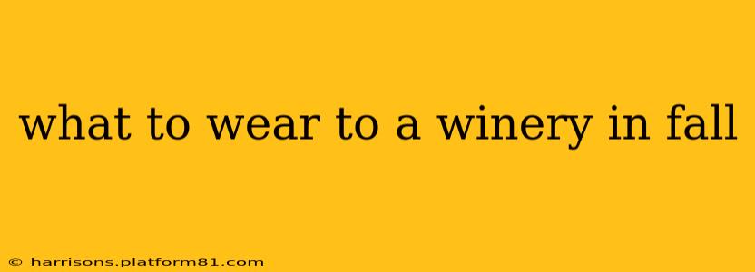 what to wear to a winery in fall