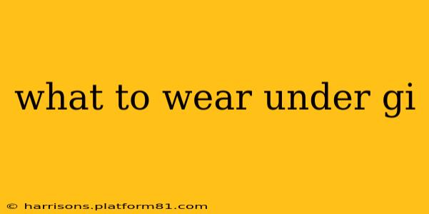 what to wear under gi