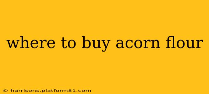 where to buy acorn flour