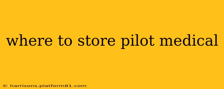 where to store pilot medical