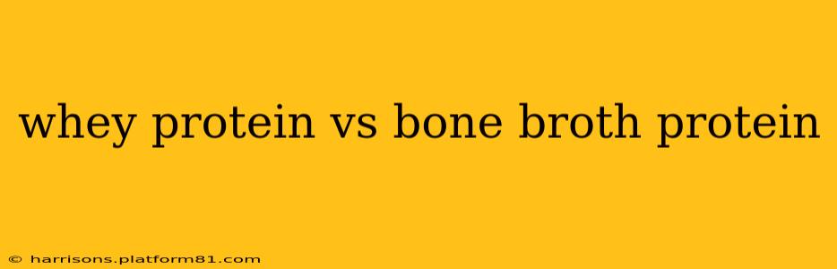 whey protein vs bone broth protein