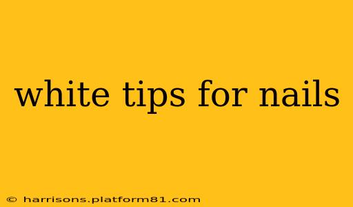 white tips for nails