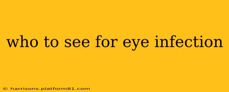 who to see for eye infection